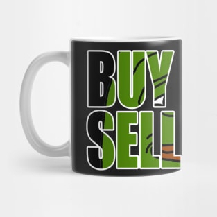 Funny buy high sell low crypto trading shirt Mug